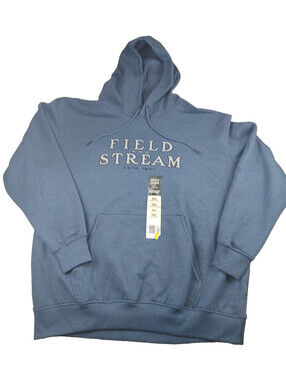 Men's Field & Stream Blue Tractor Supply Hoodie Long Sleeve Outdoor pullover 3XL